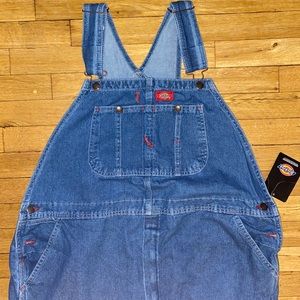 Dickies Indigo Bib Mens Denim Overalls Size 40 x 30 New With Tags